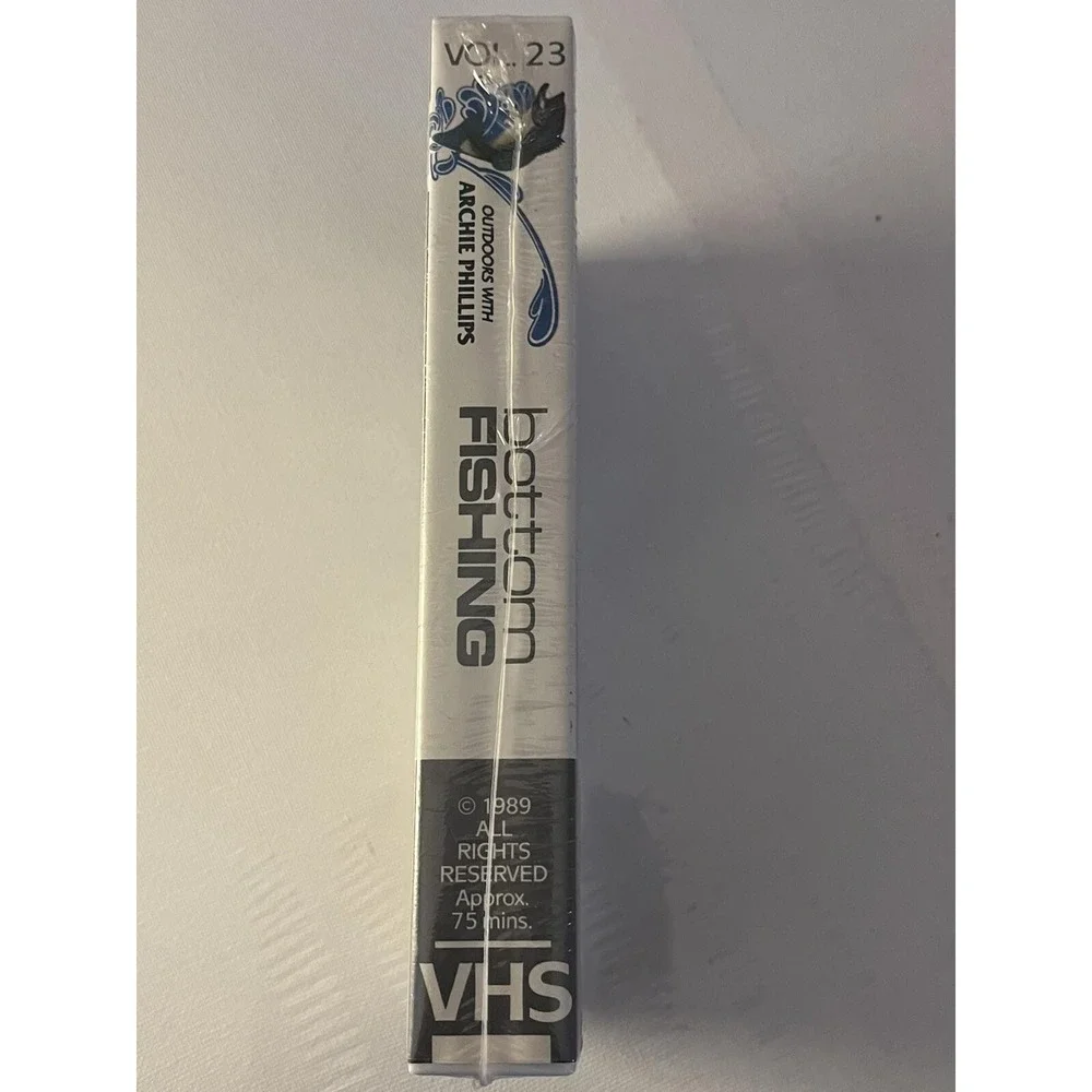 Outdoors With Archie Phillips Bottom Fishing‎ VHS Vtg 1989 New Sealed - Rare
